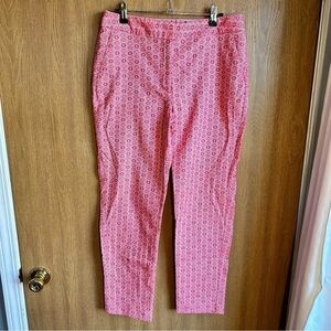 Talbots Heritage Red and White Size 6 Dress Pants